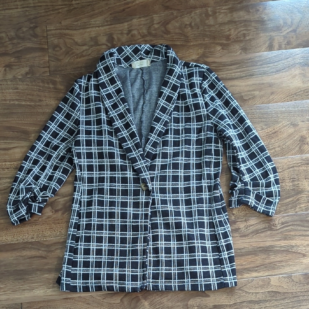 Alter'd State Plaid Cozy Blazer